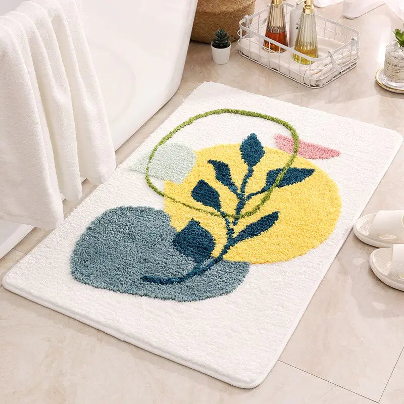 Plush Floral Rug