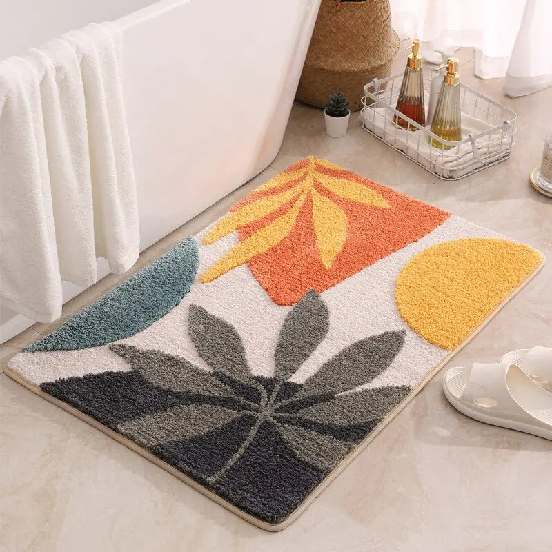 Plush Floral Rug