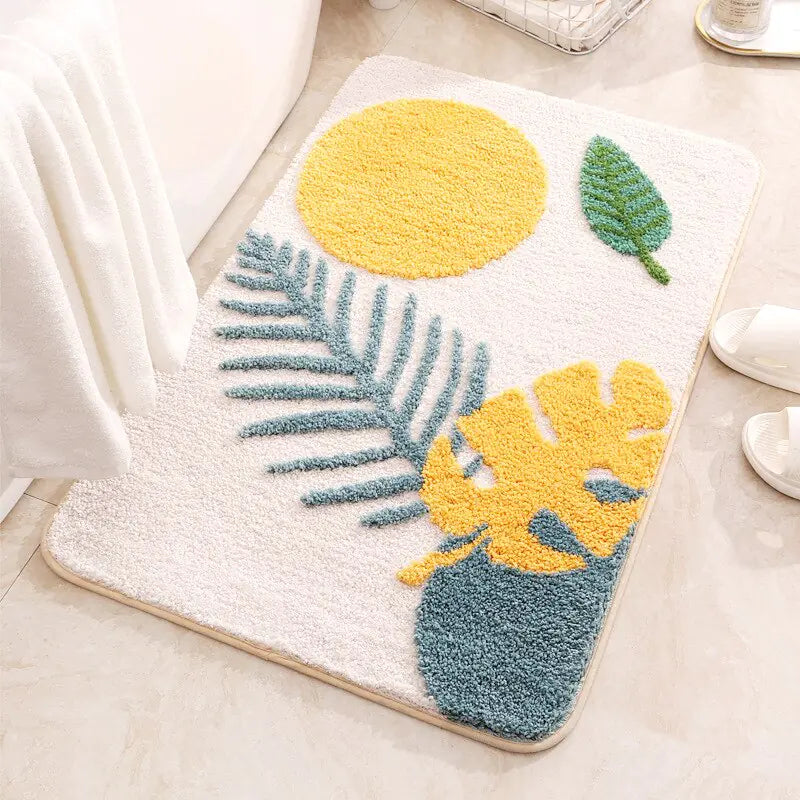 Plush Floral Rug